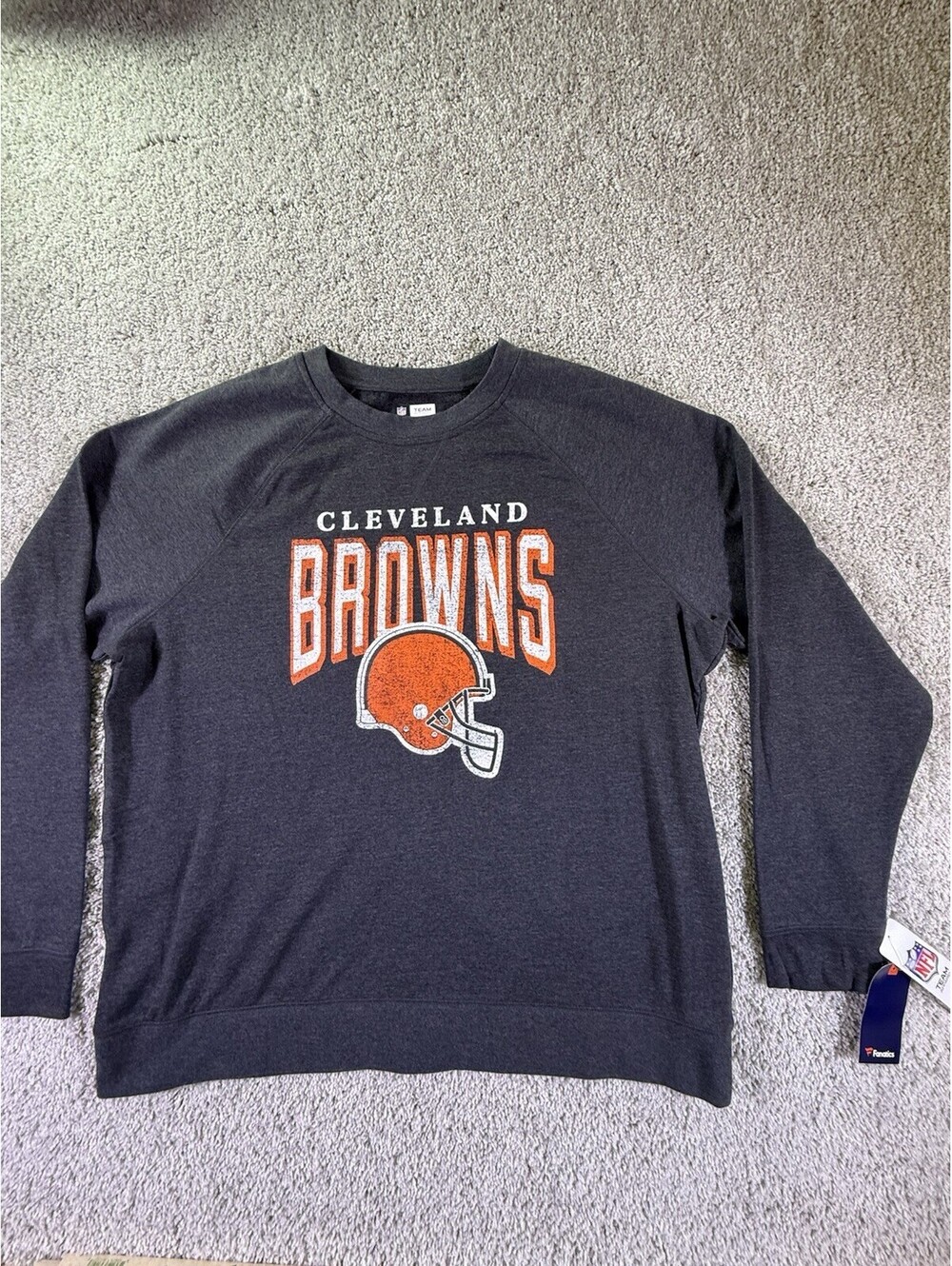 NWT Cleveland Browns NFL Team Apparel Sweatshirt Size 2XL Gray